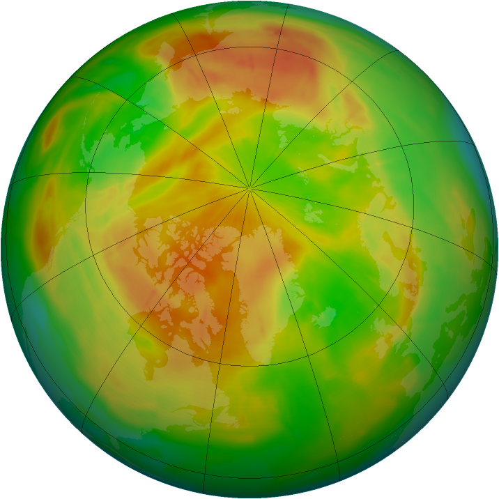 Arctic ozone map for 11 May 2009